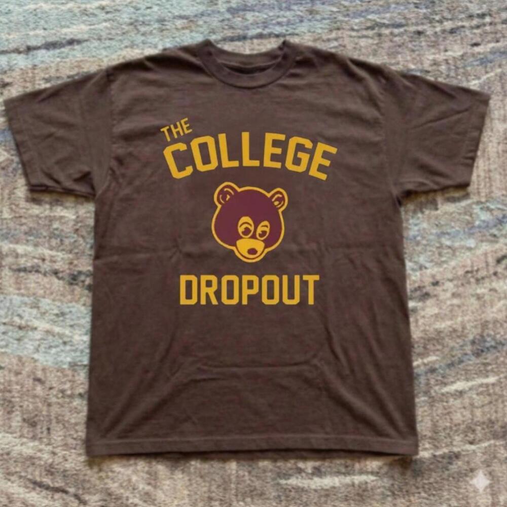 Brown T-Shirt The College Dropout Brown Tee